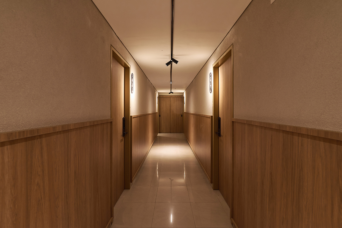 Pasillo interior del Hotel Lincoln
